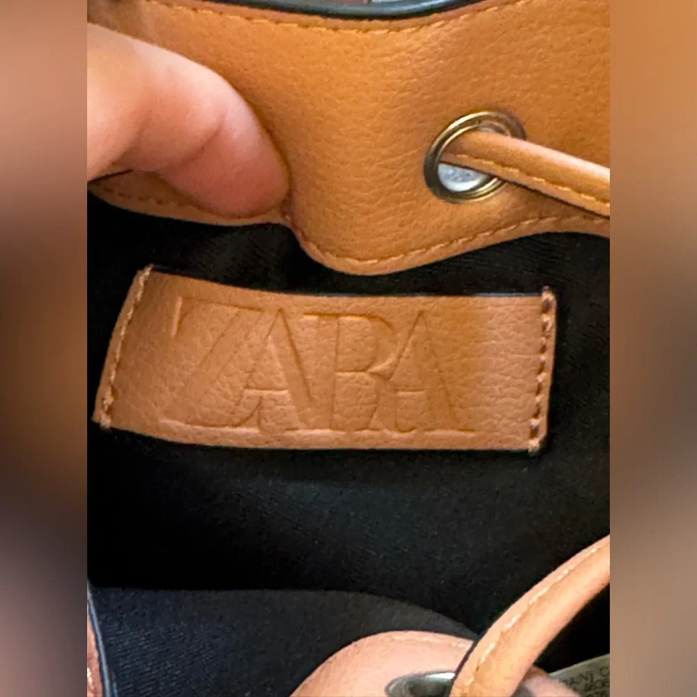 Zara Pink Mini Bucket Bag NWOT Never Worn — Cute Crossbody Summer Bag - Picture 7 of 9